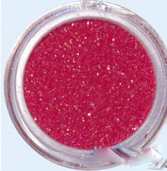 polvere glitter rosso papavero